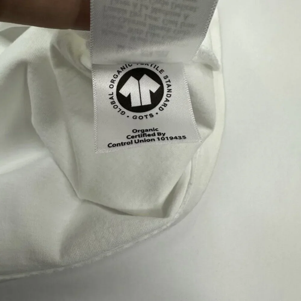 Everlane Mens Organic Cotton Crew Neck T-Shirt White‎ Short Sleeve Size L NWOT - Picture 5 of 9